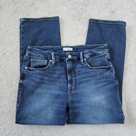 Good American | Good Petite Straight Indigo Blue Denim Stretch Jean Women 4 / 27 - Picture 7 of 9